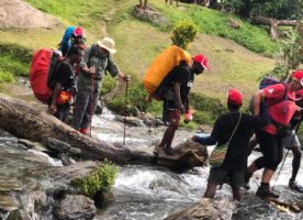 crossing river